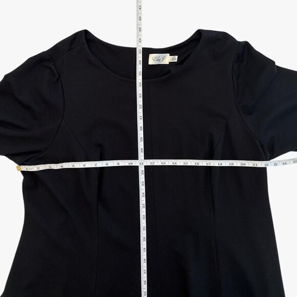 Eliza J Women's Fit & Flare Striped Dress in Black Size 22W Retro Cocktail Chic - Picture 4 of 6